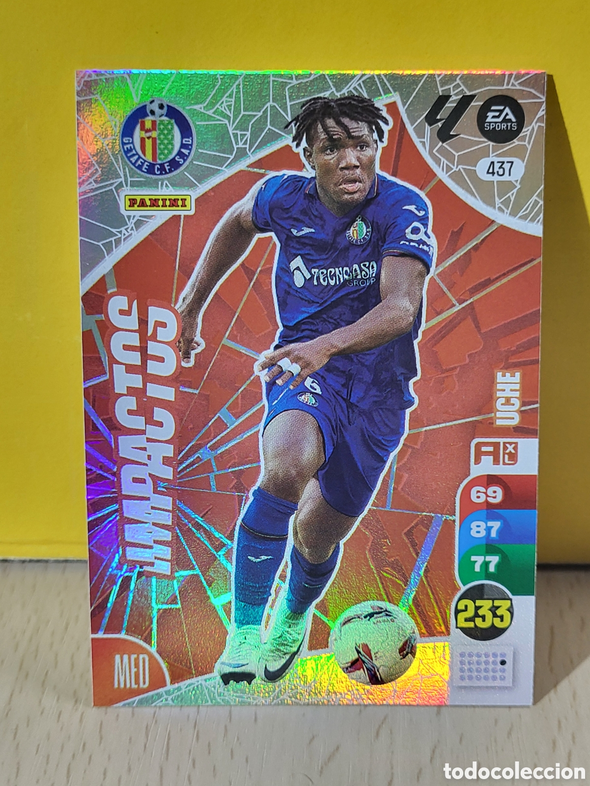 Cartes &agrave; collectionner de Football: UCHE GETAFE IMPACTOS N&ordm; 437 ADRENALYN 24 25 2024 2025 PANINI