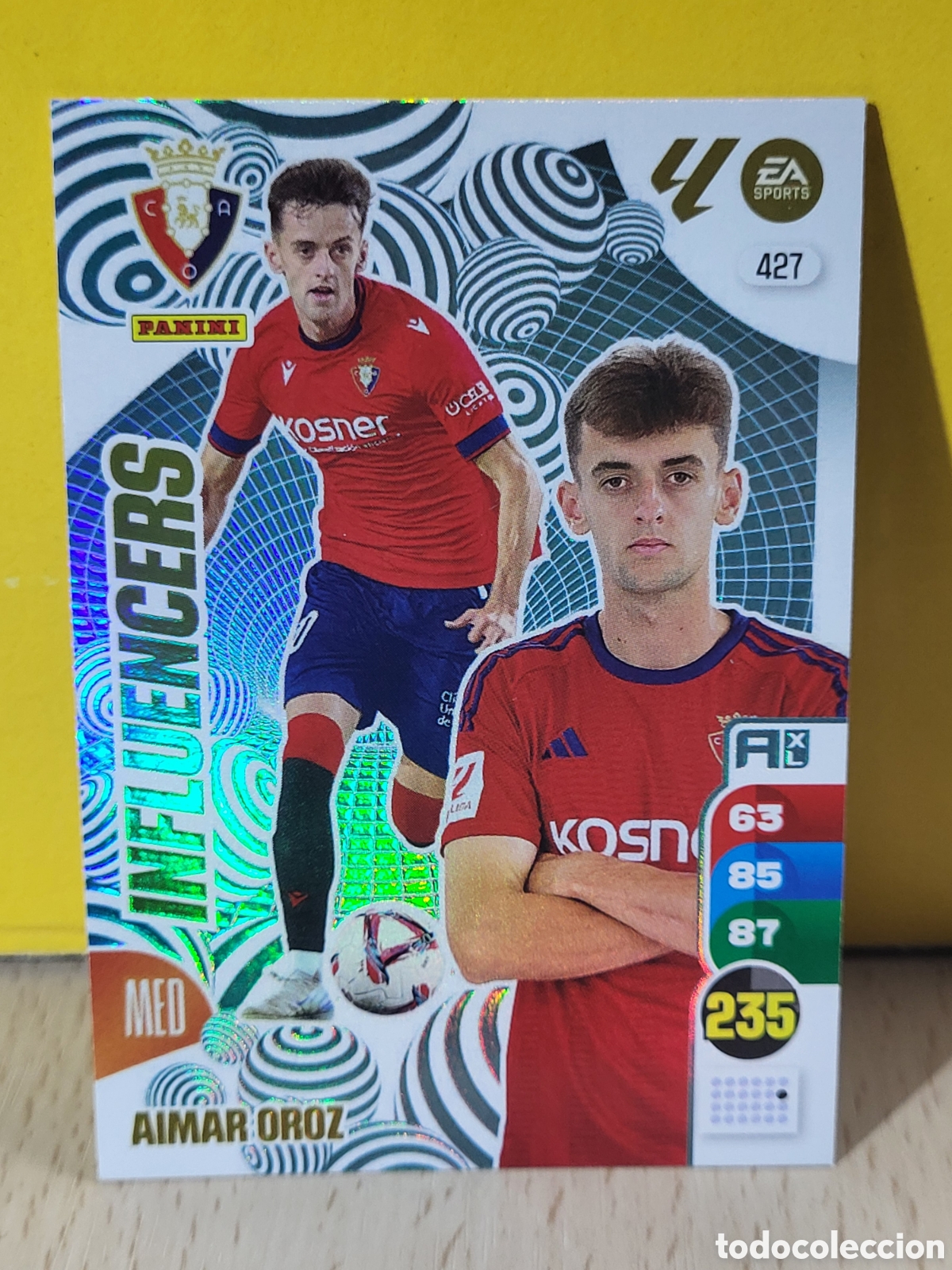 Cartes &agrave; collectionner de Football: AIMAR OROZ OSASUNA N&ordm; 427 ADRENALYN 24 25 2024 2025 PANINI