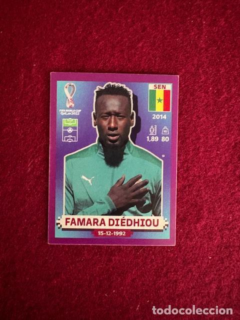 Cromos de F&uacute;tbol: PANINI MUNDIAL QATAR 2022 - VERSION USA BORDE MORADO - N&deg; SEN17 - FAMARA DIEDHIOU