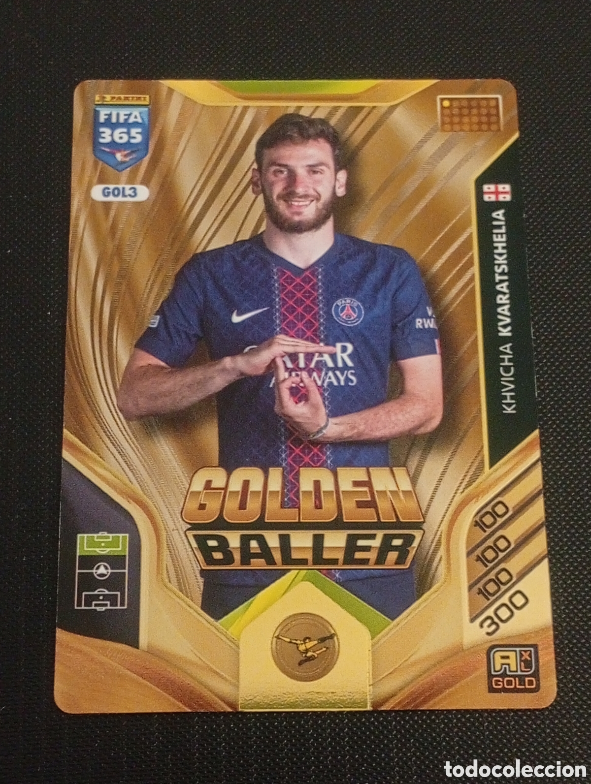 Figurine di Calcio: golden baller HVARATSKHELIA PSG LIMITADA TOPPS MATCH ATTAX 2025 2026 25 26 CROMOS CARDS BALON DE ORO