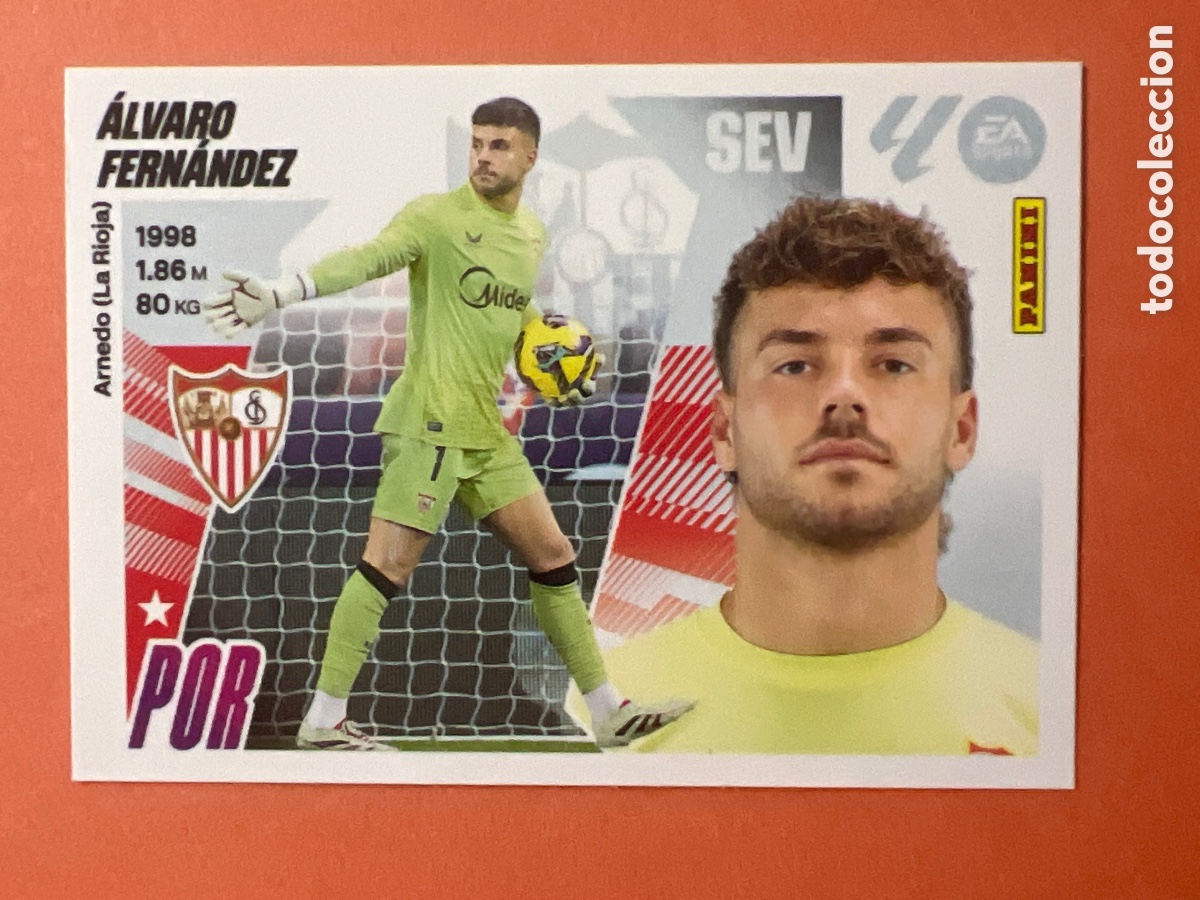 Fu&szlig;ball-Sticker: C8757. CROMO PANINI LIGA ESTE 2025-26 (25 - 26) - N&ordm; 4 - &Aacute;LVARO FERN&Aacute;NDEZ - SEVILLA