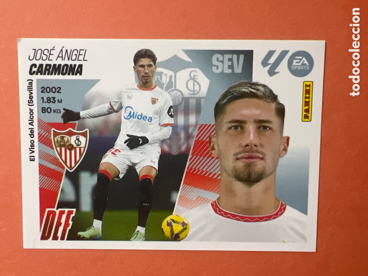 Figurine di Calcio: C8859. CROMO FUTBOL CARMONA SEVILLA F.C. SIN PEGAR N&ordm; 5 LIGA ESTE 2025-2026/25-26