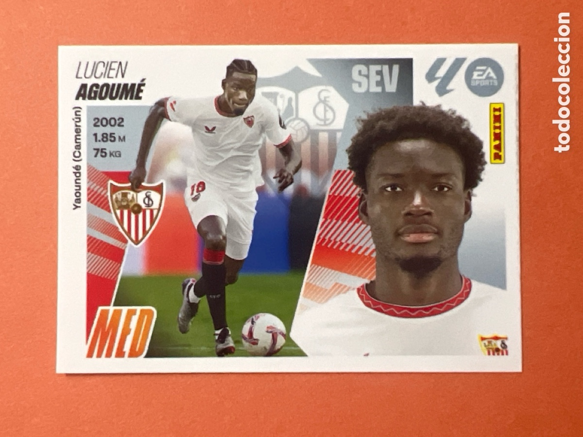 Fu&szlig;ball-Sticker: C8570. CROMO PANINI LIGA ESTE 2025-26 (25 - 26) - N&ordm; 13 - AGOUM&Eacute; - SEVILLA