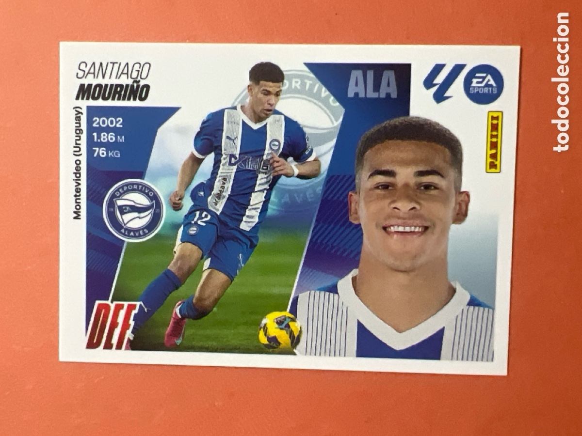 Fu&szlig;ball-Sticker: C8624. MOURI&Ntilde;O ALAVES CROMO N&ordm; 8 LIGA ESTE 25 26 2025 2026 PANINI