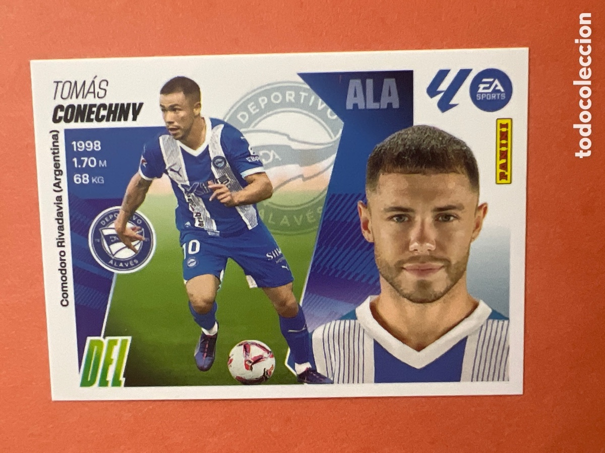 Fu&szlig;ball-Sticker: C8650. N&ordm; 19 CONECHNY ALAVES LIGA ESTE 25 26 2025 2026 SIN PEGAR NUNCA PEGADO