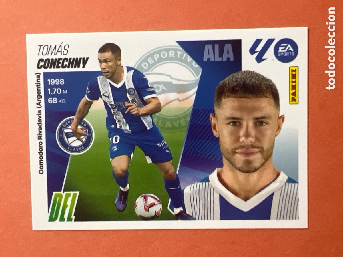 Fu&szlig;ball-Sticker: C8651. N&ordm; 19 CONECHNY ALAVES LIGA ESTE 25 26 2025 2026 SIN PEGAR NUNCA PEGADO