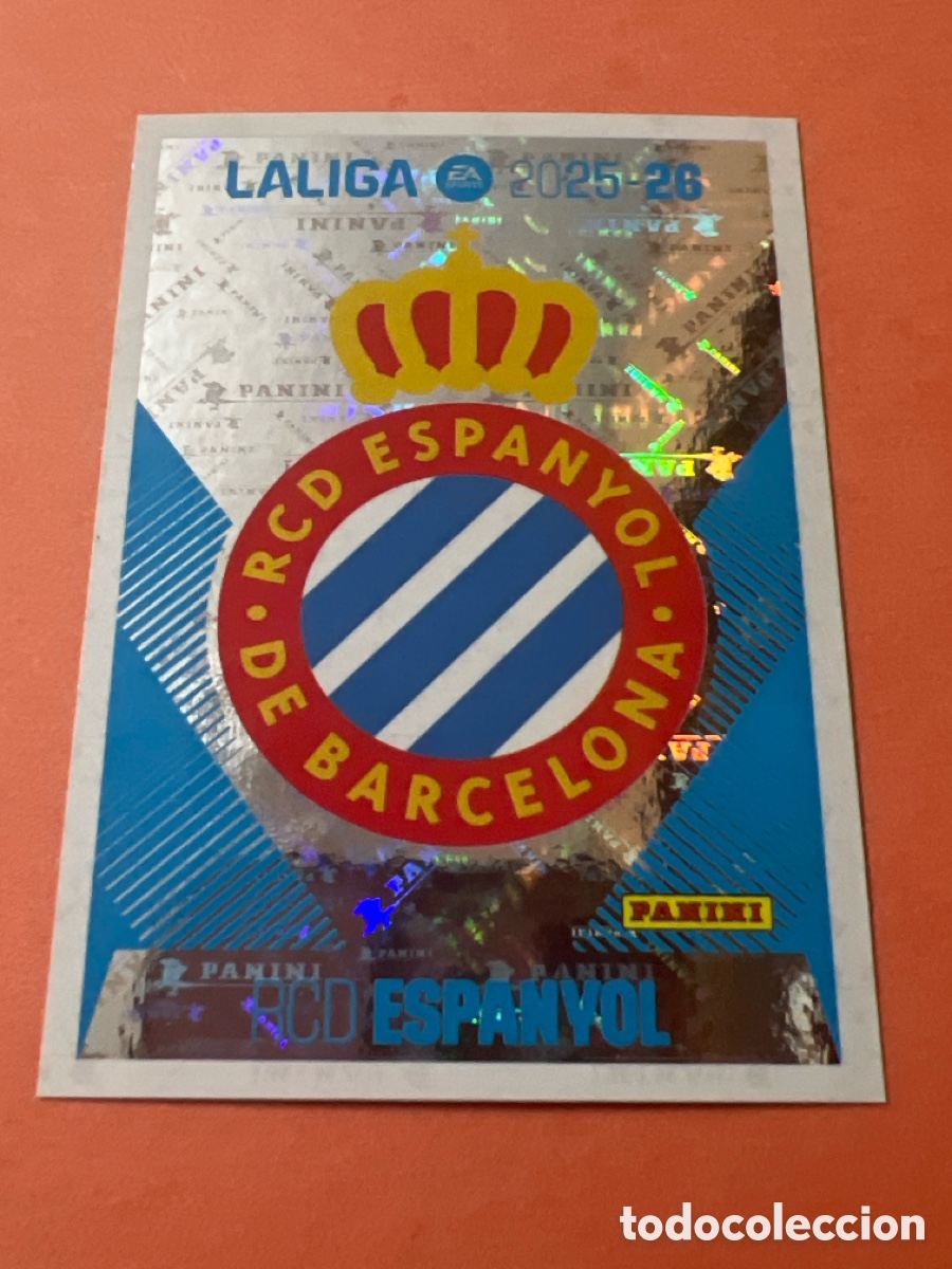Fu&szlig;ball-Sticker: C8662. N&ordm; 1 ESCUDO ESPANYOL LIGA ESTE 25 26 2025 2026 SIN PEGAR NUNCA PEGADO