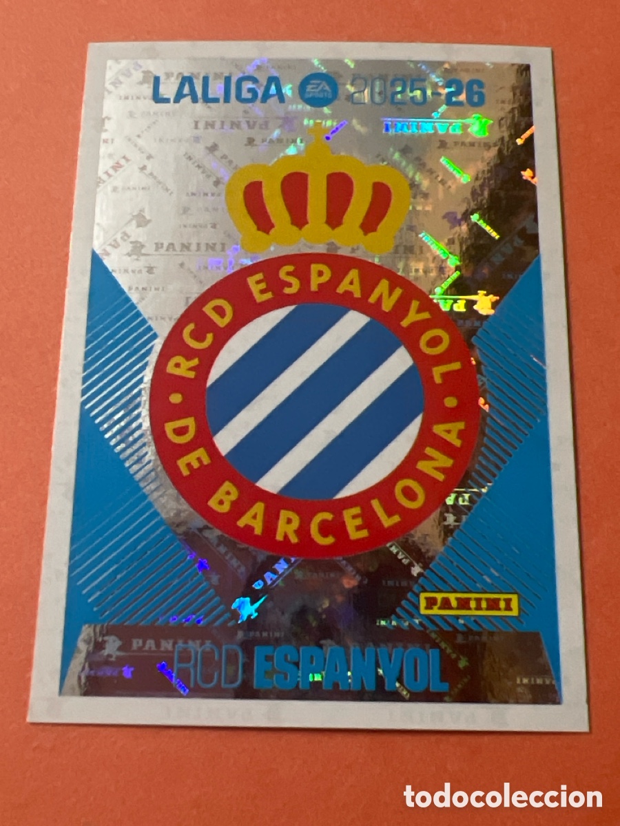 Fu&szlig;ball-Sticker: C8664. N&ordm; 1 ESCUDO ESPANYOL LIGA ESTE 25 26 2025 2026 SIN PEGAR NUNCA PEGADO