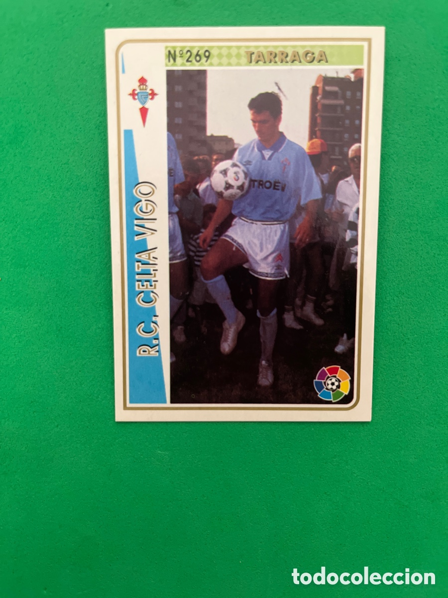Cromos de F&uacute;tbol: TARRAGA 269 CELTA DE VIGO FICHAS DE LA LIGA 1994 1995 MUNDICROM 94 95 MC CARD FUTBOL