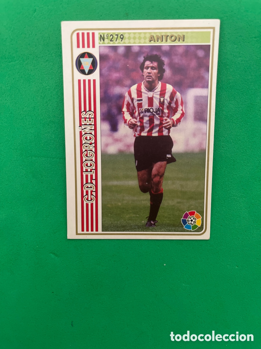 Figurine di Calcio: ANTON 279 LOGRO&Ntilde;ES LAS FICHAS DE LA LIGA 1994 1995 MUNDICROM 94 95 MC CARD FUTBOL