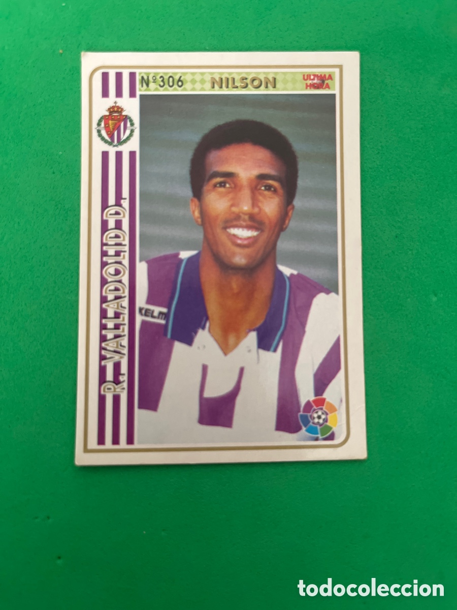 Cromos de f&uacute;tbol: NILSON 306 ULTIMA HORA REAL VALLADOLID LAS FICHAS DE LA LIGA 1994 1995 MUNDICROM 94 95 MC CARD