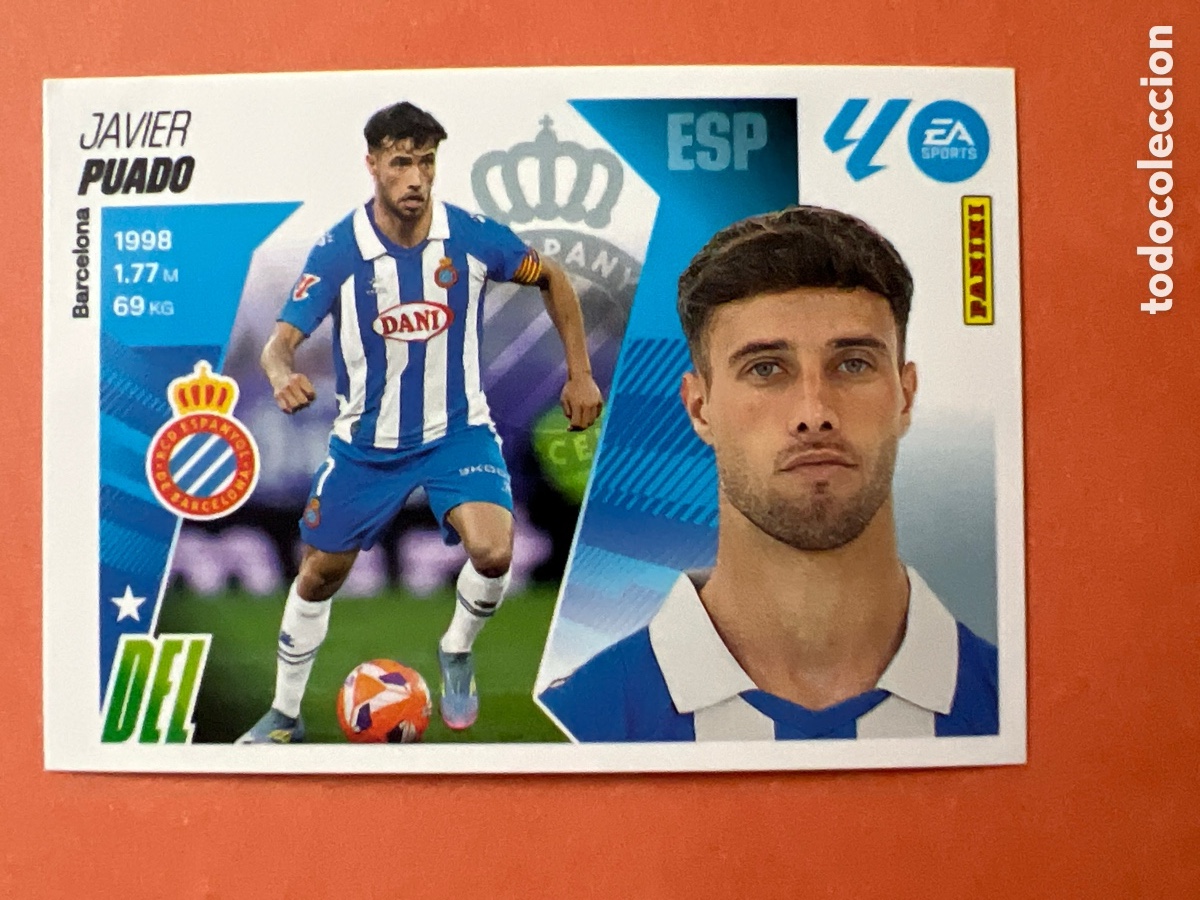 Fu&szlig;ball-Sticker: C8701. PUADO RCD ESPA&Ntilde;OL ESPANYOL N&ordm; 19 LIGA ESTE 25 26 2025 2026 PANINI