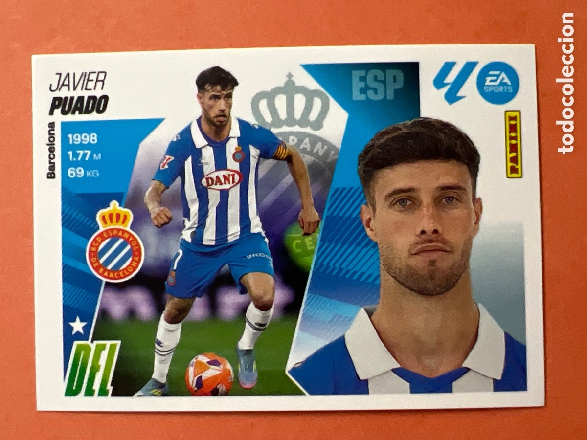 Fu&szlig;ball-Sticker: C8702. PUADO RCD ESPA&Ntilde;OL ESPANYOL N&ordm; 19 LIGA ESTE 25 26 2025 2026 PANINI