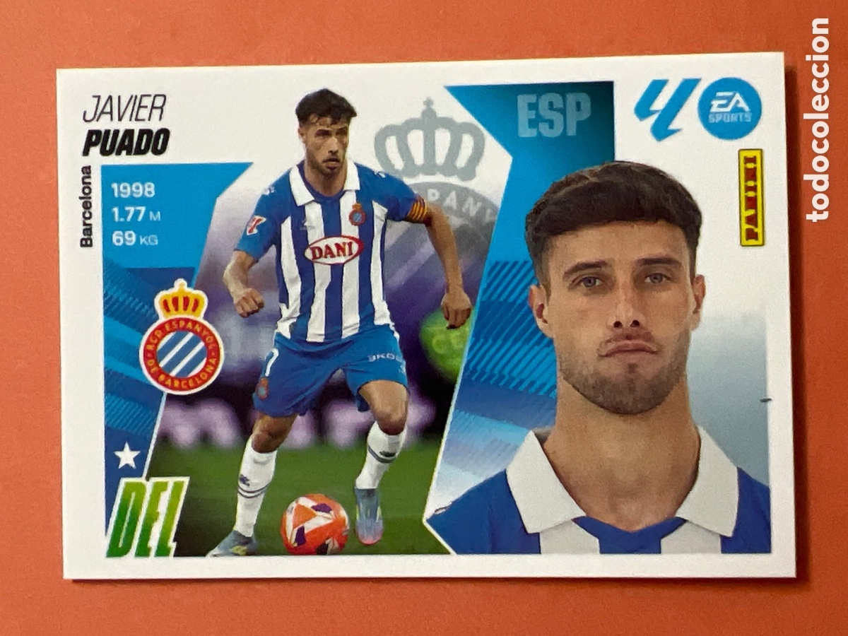 Fu&szlig;ball-Sticker: C8705. PUADO RCD ESPA&Ntilde;OL ESPANYOL N&ordm; 19 LIGA ESTE 25 26 2025 2026 PANINI