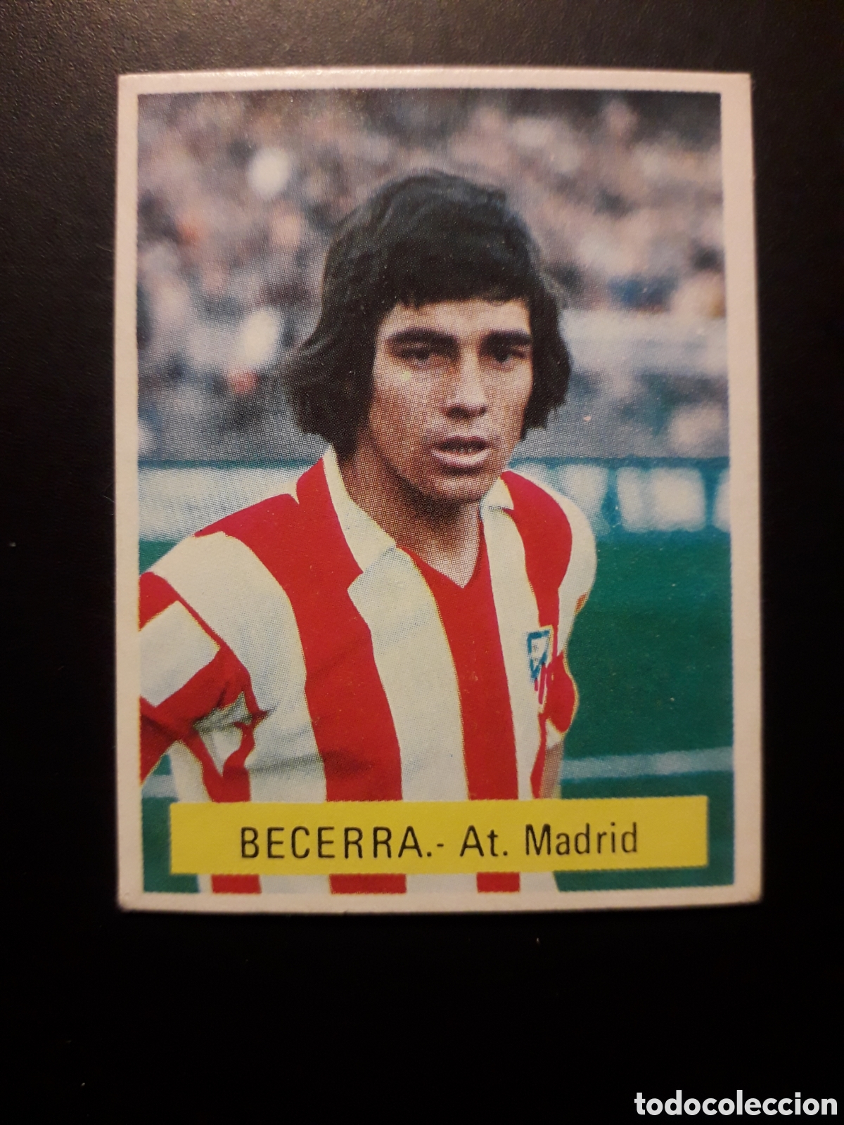Cromos de f&uacute;tbol: BECERRA AT MADRID FINI MU LIGA 1975-1976 75 76 SIN PEGAR, PEDIDO M&Iacute;NIMO 3&euro;