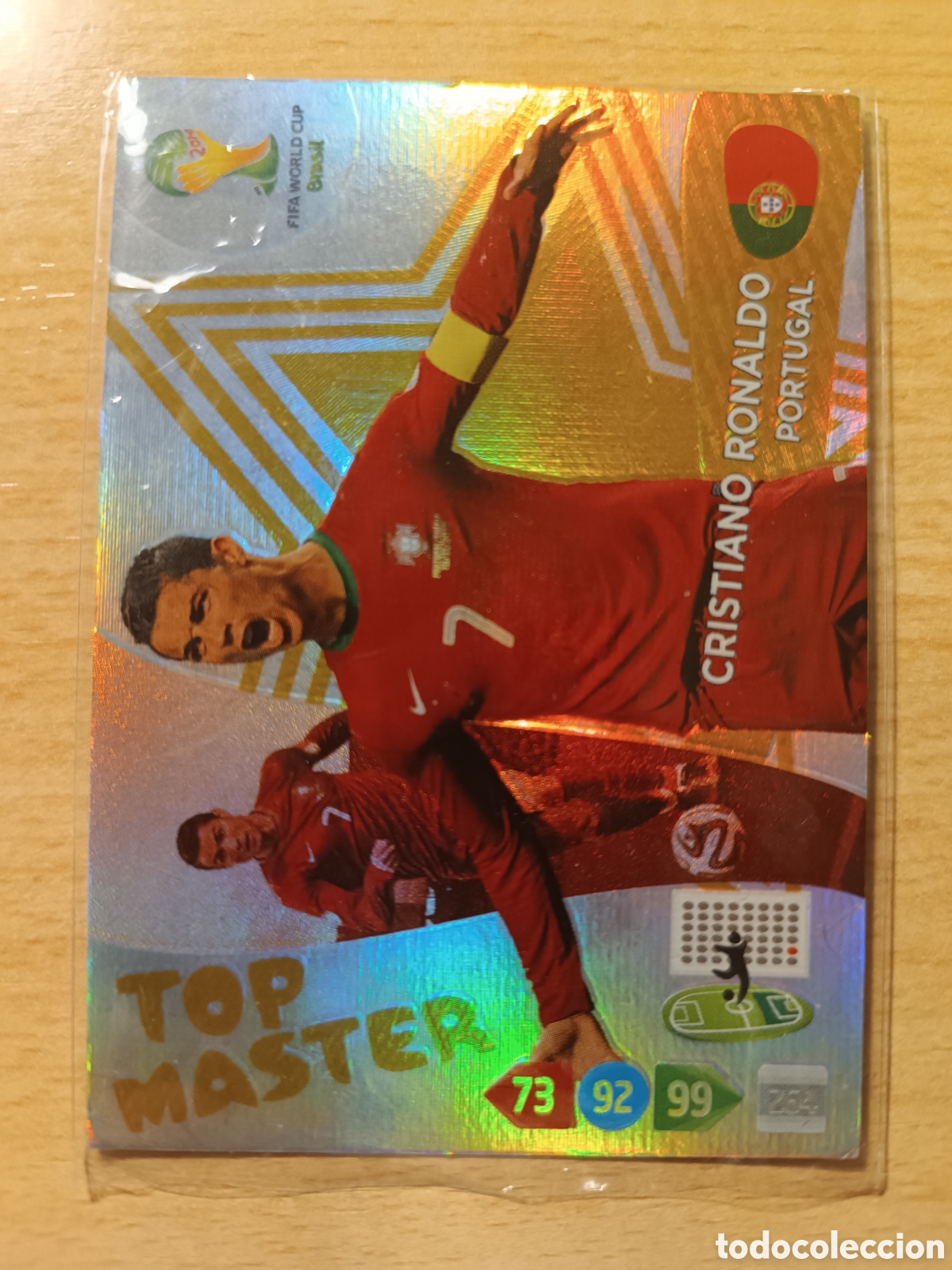 Cromos de F&uacute;tbol: 411 CRISTIANO RONALDO TOP MASTER PORTUGAL CROMOS ADRENALYN XL 2014 FIFA WORLD CUP BRAZIL BRASIL 14