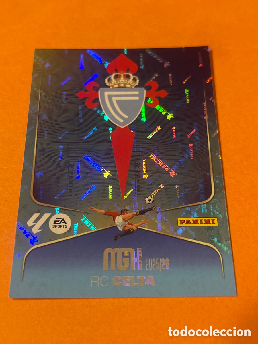 Cromos de F&uacute;tbol: C8789. 109 ESCUDO RC CELTA DE VIGO. MEGACRACKS 2025-26. PANINI