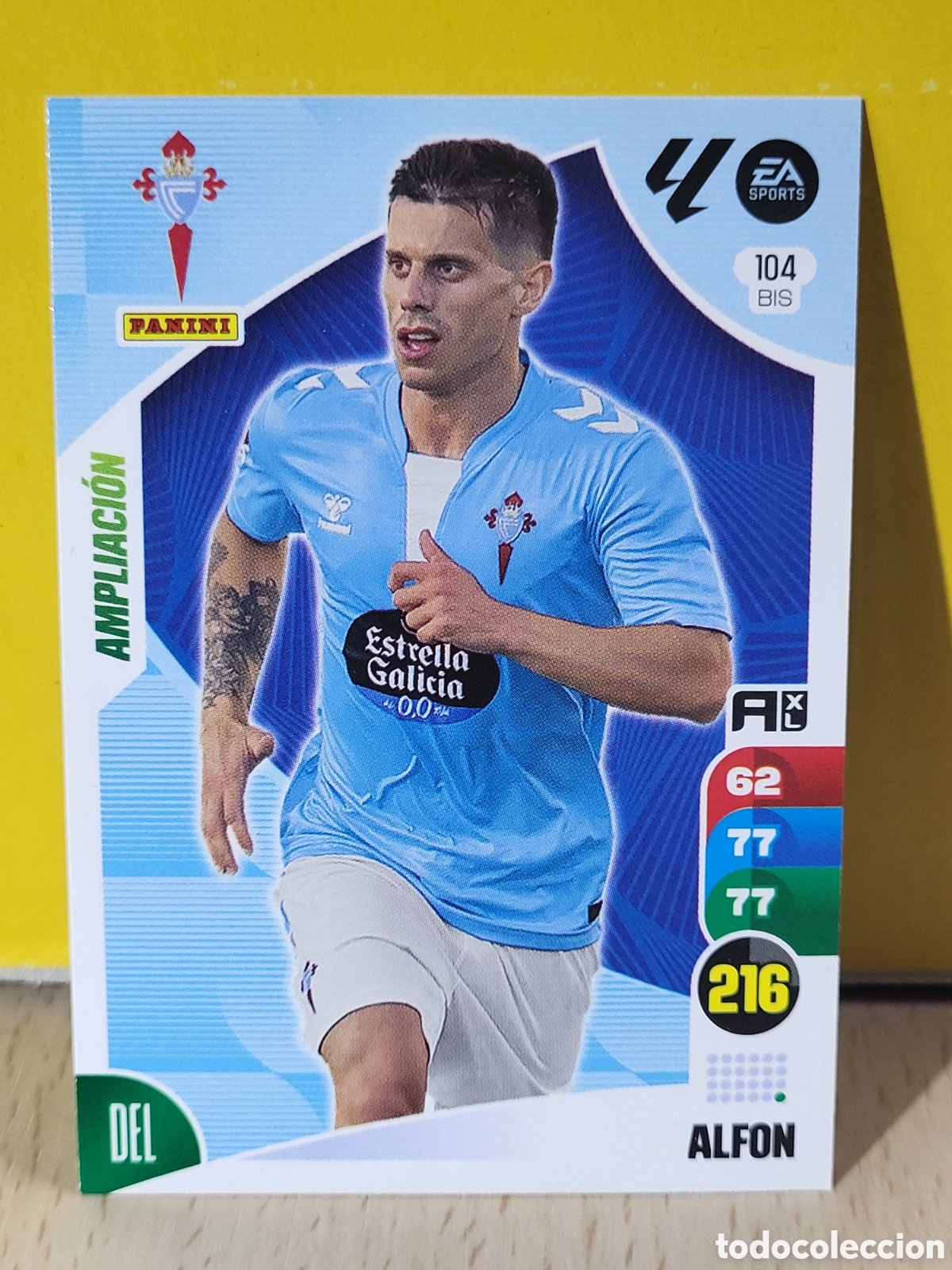 Cromos de F&uacute;tbol: ALFON CELTA DE VIGO AMPLIACION N&ordm; 104 BIS CROMO ADRENALYN 2024-2025 24 25 PANINI