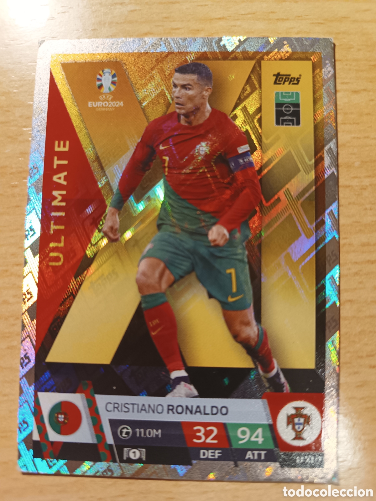 Cromos de F&uacute;tbol: UXI 9 UXI9 EURO 2024 TOPPS CRISTIANO RONALDO ULTIMATE XI PORTUGAL MATCH ATTAX 24 EUROCOPA
