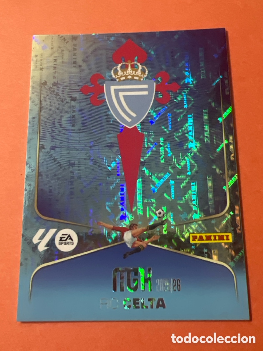 Cromos de F&uacute;tbol: C8825. 109 ESCUDO RC CELTA DE VIGO. MEGACRACKS 2025-26. PANINI