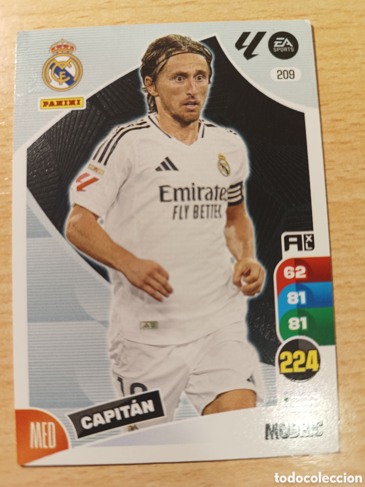 Cromos de F&uacute;tbol: 209 MODRIC CAPIT&Aacute;N REAL MADRID REAL MADRID ADRENALYN XL LIGA 2024 2025 PANINI 24 25