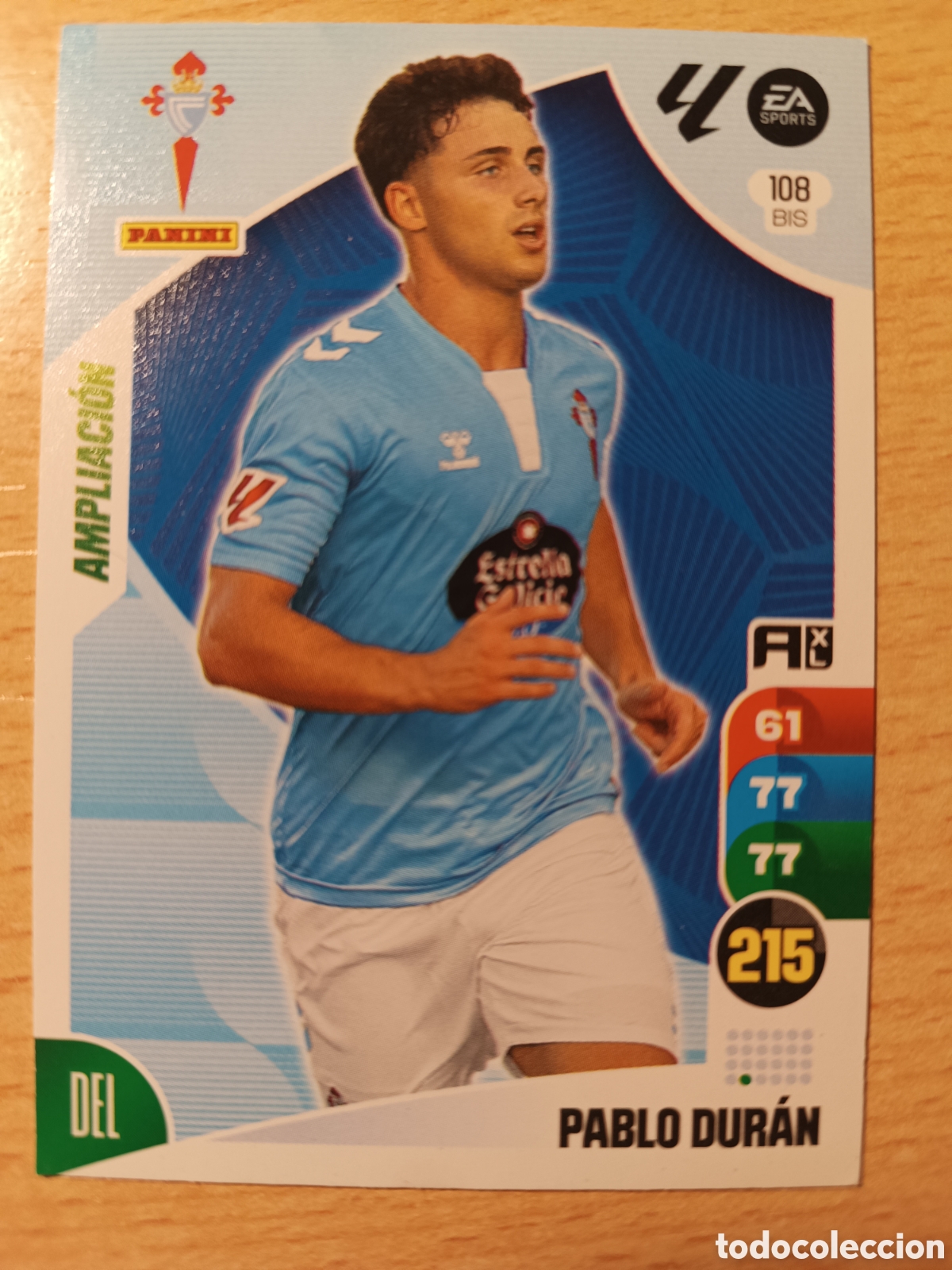Cromos de F&uacute;tbol: 108 BIS PABLO DURAN AMPLIACION CELTA DE VIGO ADRENALYN XL 2024 2025 24 25