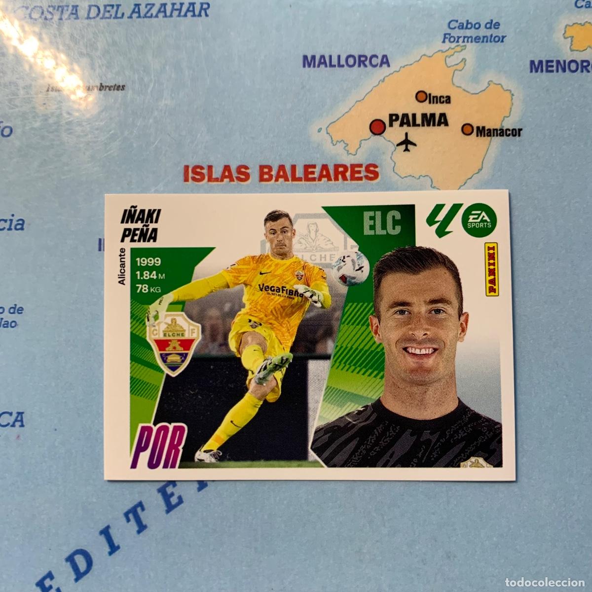 Cromos de f&uacute;tbol: I&ntilde;aki Pe&ntilde;a coloca n&uacute;mero 4 Bis del Elche cromo liga este 25-26 2025-2026
