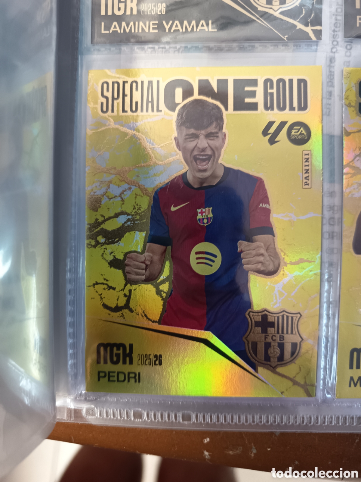 Cromos de F&uacute;tbol: SPECIAL ONE GOLD PEDRI MEGACRACKS 2025 2026