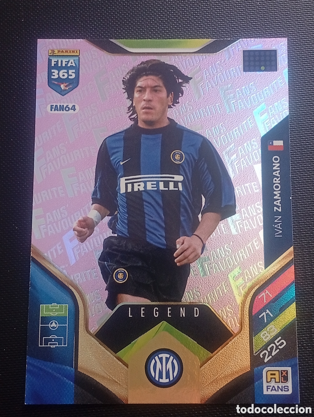 Cromos de F&uacute;tbol: FAN64 paralela Pink ZAMORANO JUVENTUS REAL MADRID ADRENALYN 365 2025 2026 25 26 CHILE PANINI TOPPS