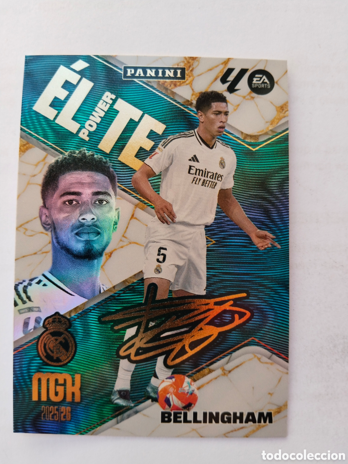 Cromos de f&uacute;tbol: Megacracks 2025-26 n&deg; P 1 Bellingham - Real Madrid ( Elite power )