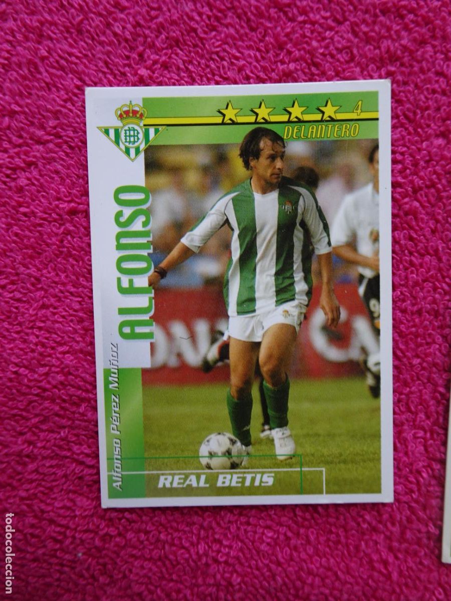 Figurine di Calcio: liga 2002-2003 alfonso betis futbol match total magic box int.