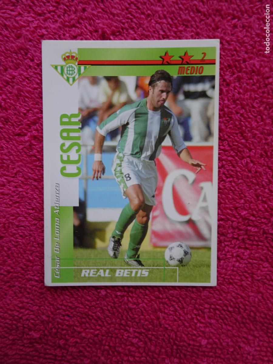 Fu&szlig;ball-Sticker: liga 2002-2003 cesar betis futbol match total magic box int.