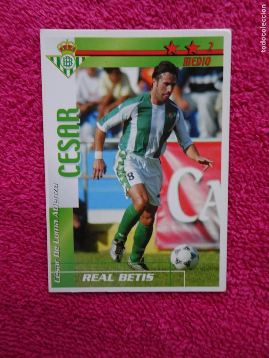 Cromos de F&uacute;tbol: liga 2002-2003 cesar betis futbol match total magic box int.