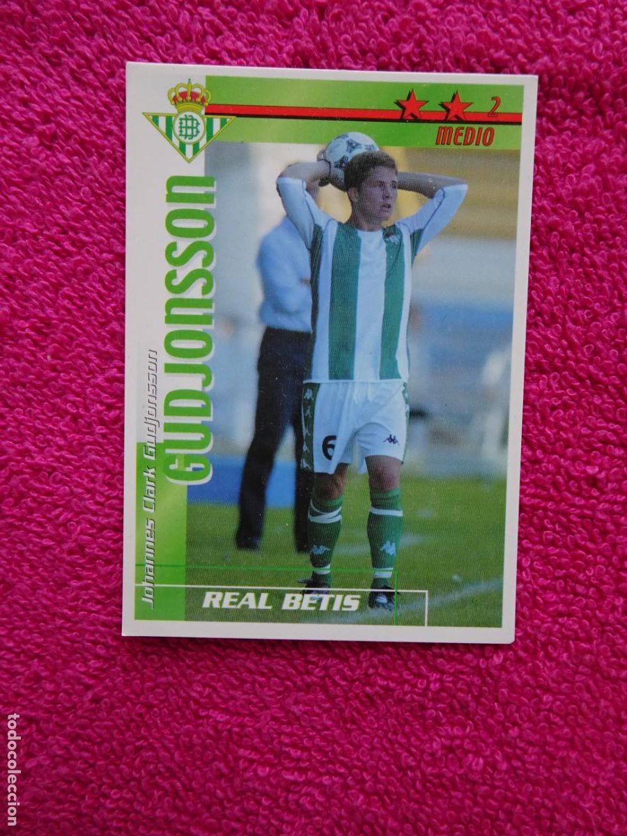 Fu&szlig;ball-Sticker: liga 2002-2003 gudjonsson betis futbol match total magic box int.