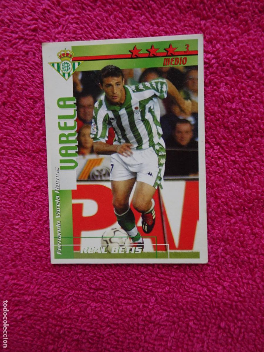 Figurine di Calcio: liga 2002-2003 varela betis futbol match total magic box int.