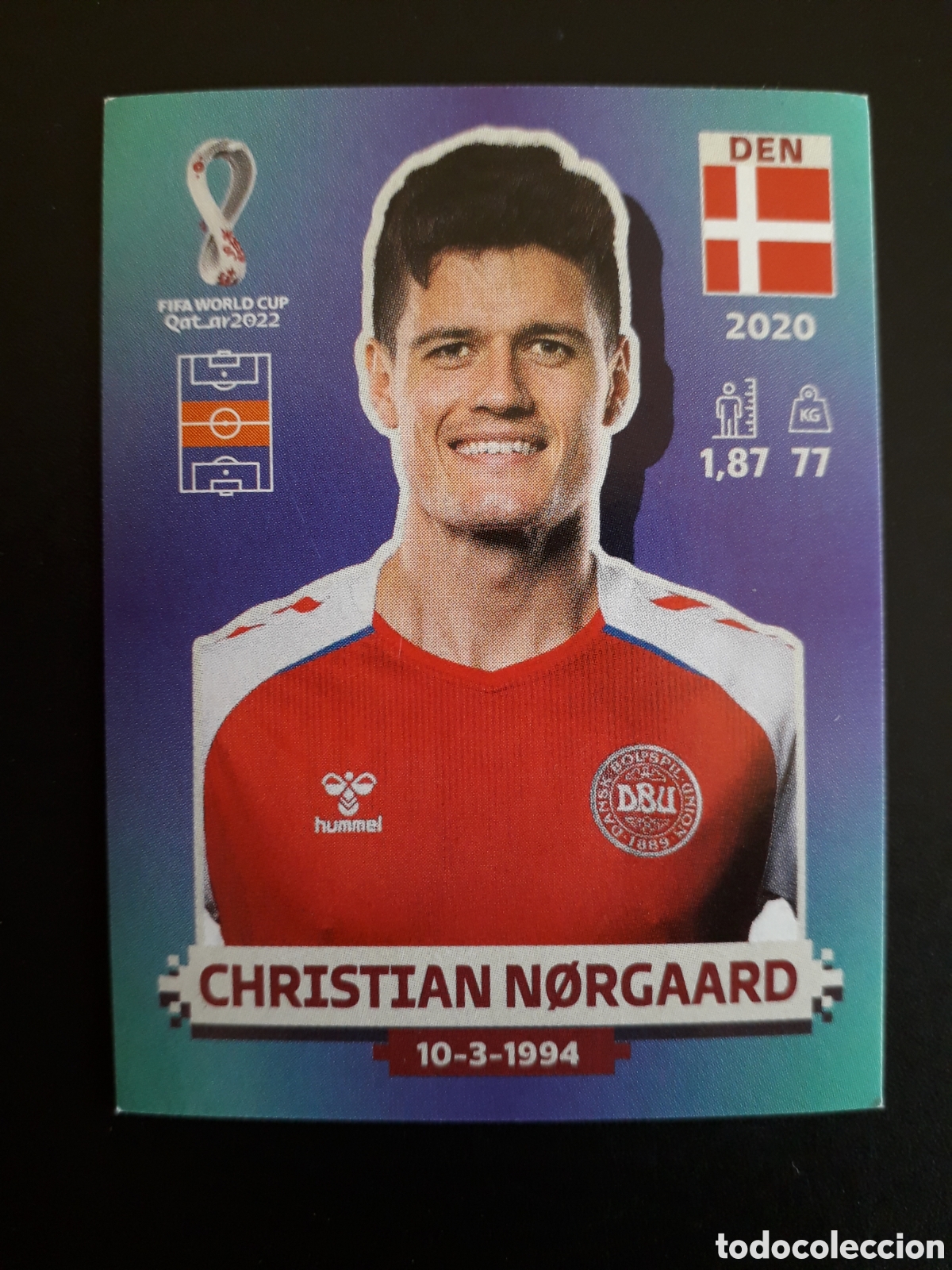 Cartes &agrave; collectionner de Football: CHRISTIAN N&Oslash;RGAARD DINAMARCA N&deg; 14 COPA MUNDIAL DE F&Uacute;TBOL QATAR 2022 22 PANINI PEDIDO M&Iacute;NIMO 3&euro;
