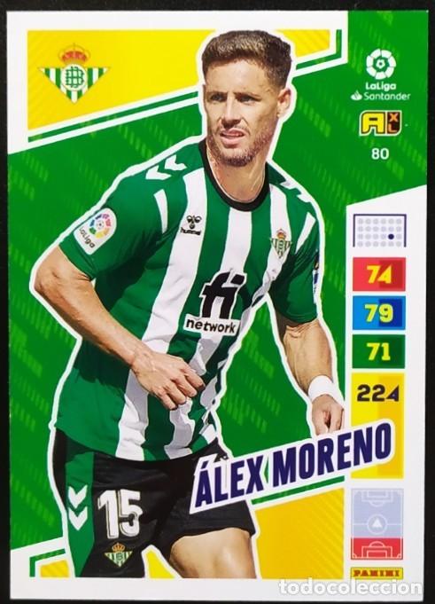 Cromos de Futebol: 80 ALEX MORENO REAL BETIS FICHAS ALBUM ADRENALYN XL 2022 2023 22 23