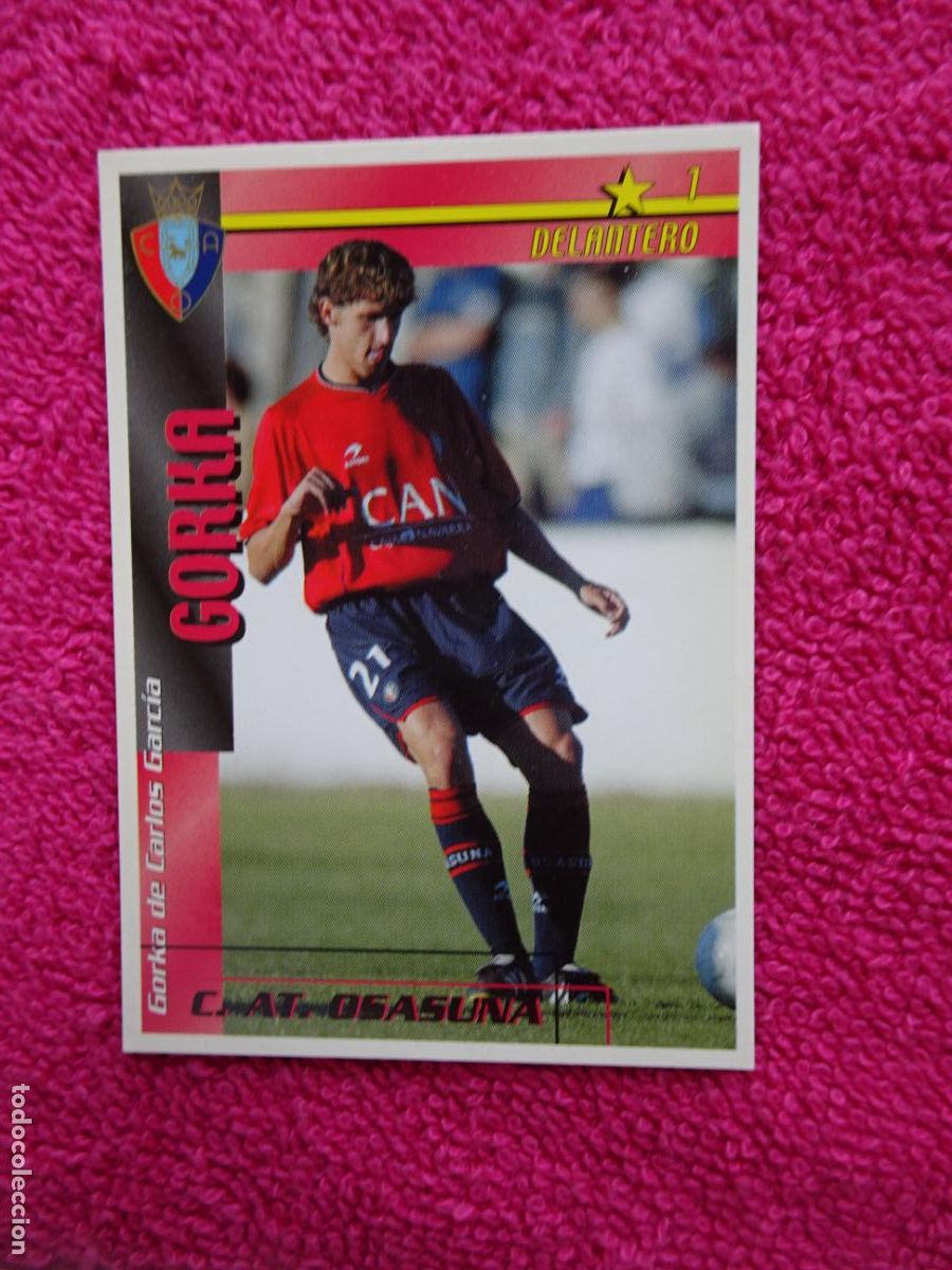 Figurine di Calcio: liga 2002-2003 gorka osasuna futbol match total magic box int.