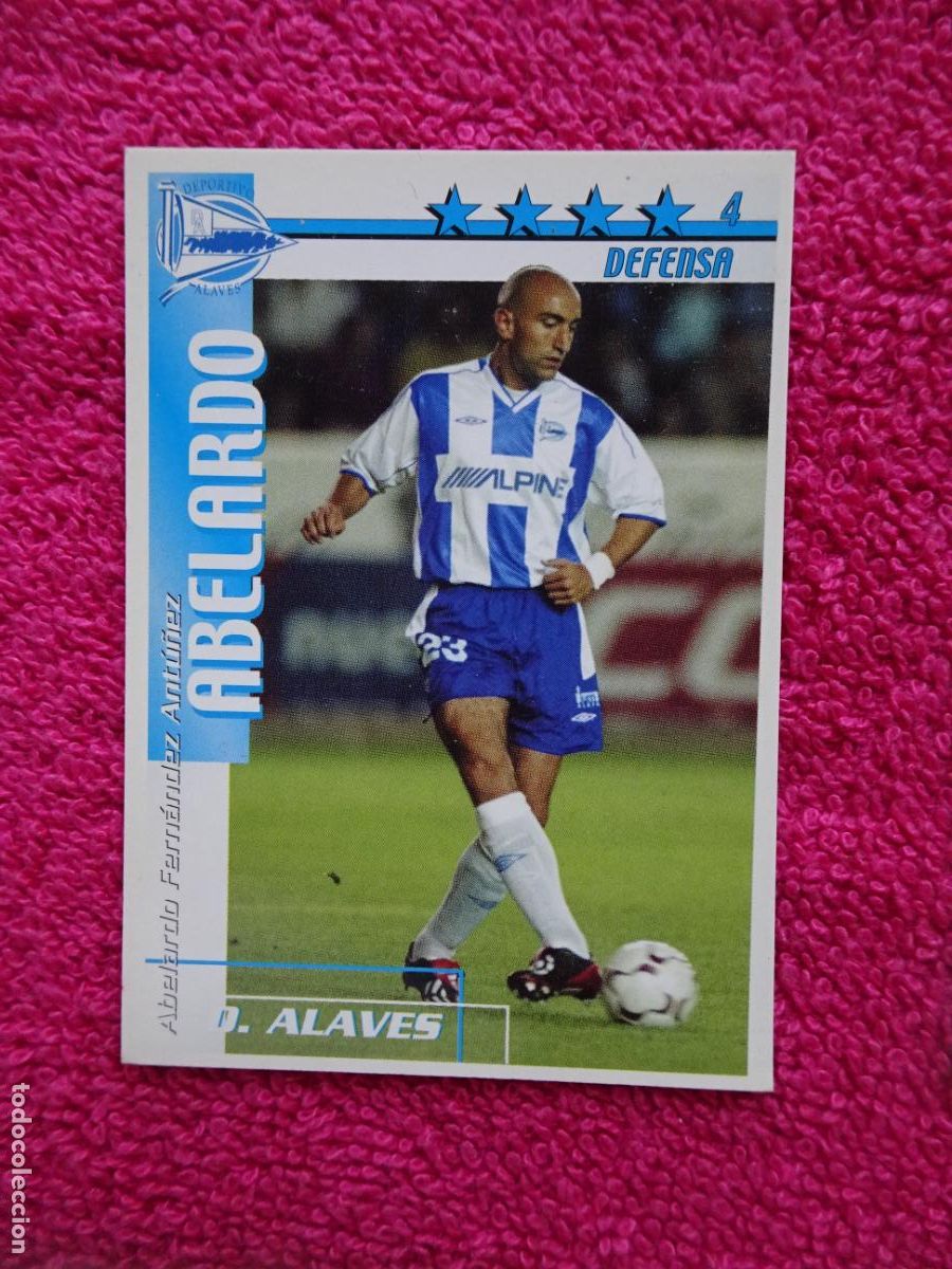Figurine di Calcio: liga 2002-2003 abelardo alav&eacute;s futbol match total magic box int.