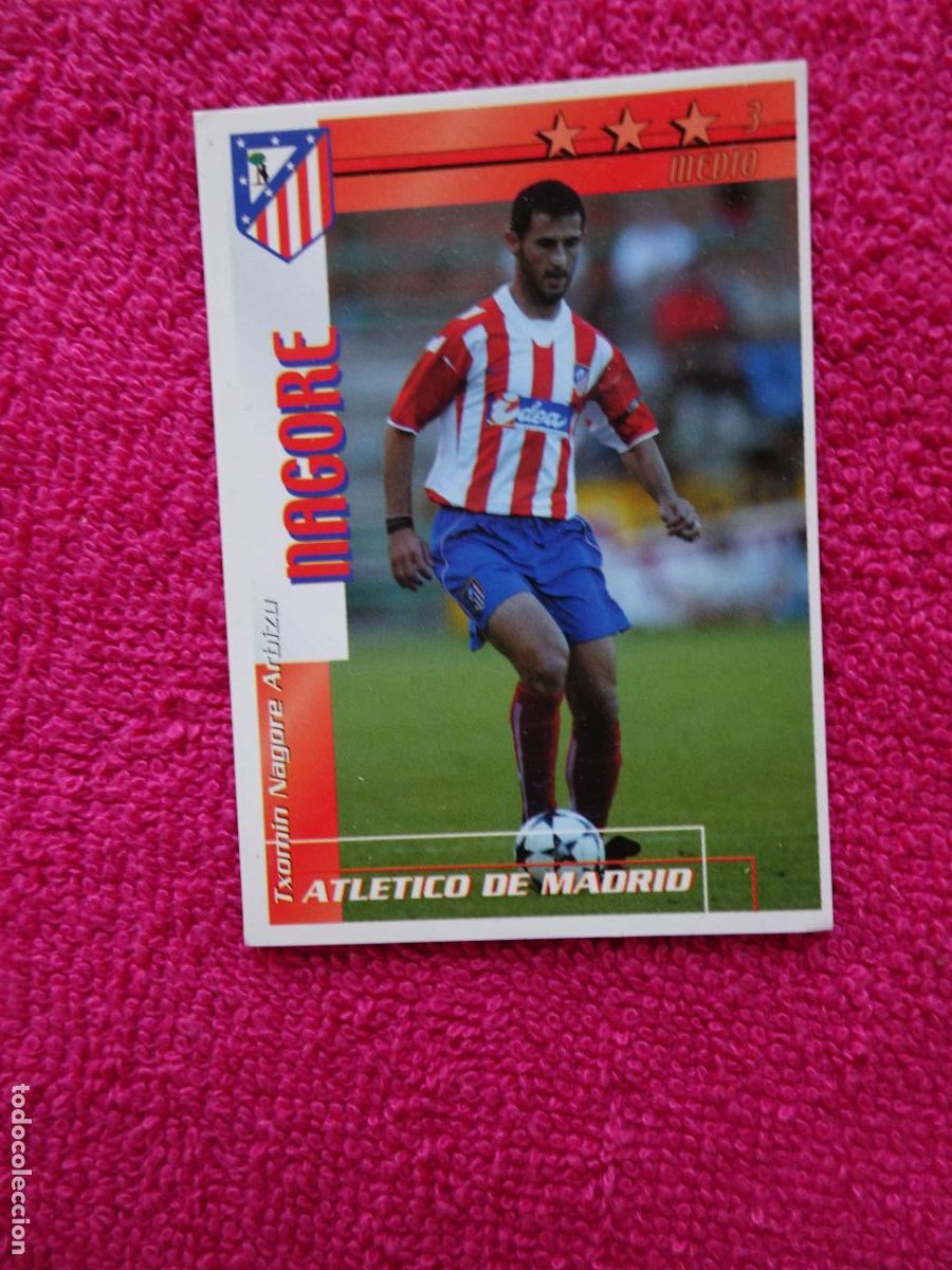 Figurine di Calcio: liga 2002-2003 nagore atl&eacute;tico de madrid futbol match total magic box int.