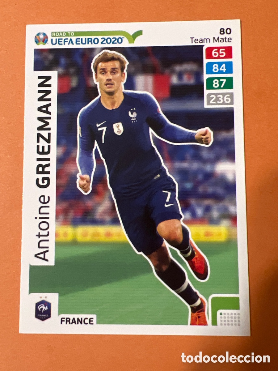 Cromos de f&uacute;tbol: C8855. 80 Antoine Griezmann Francia Adrenalyn Xl Road To 2020