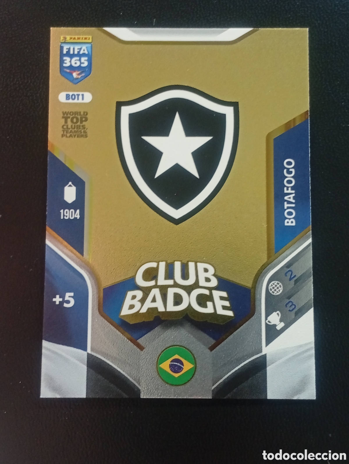 Cromos de Futebol: BOT1 escudo logo BOTAFOGO BRASIL ADRENALYN XL FIFA 365 2025 2026 25 26 CARDS PANINI CROMOS TOPPS