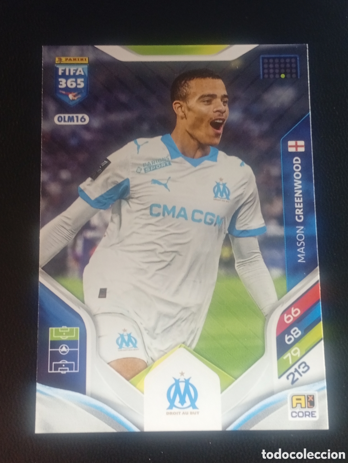 Cromos de f&uacute;tbol: OLM16 GREENWOOD MARSELLA ADRENALYN XL FIFA 365 2025 2026 25 26 CARDS PANINI CROMOS TOPPS