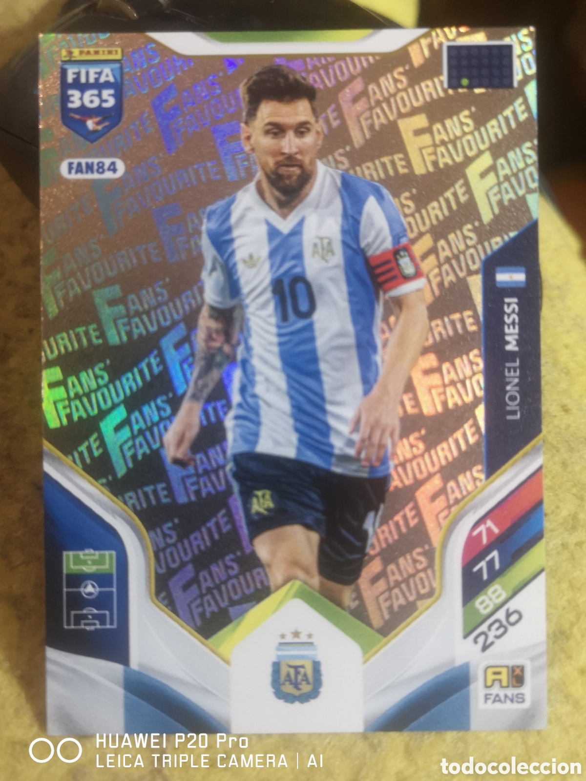 Cromos de F&uacute;tbol: FIFA 365 LIONEL MESSI ADRENALYN 2026 FANS FAVOURITE ARGENTINA - FAN84