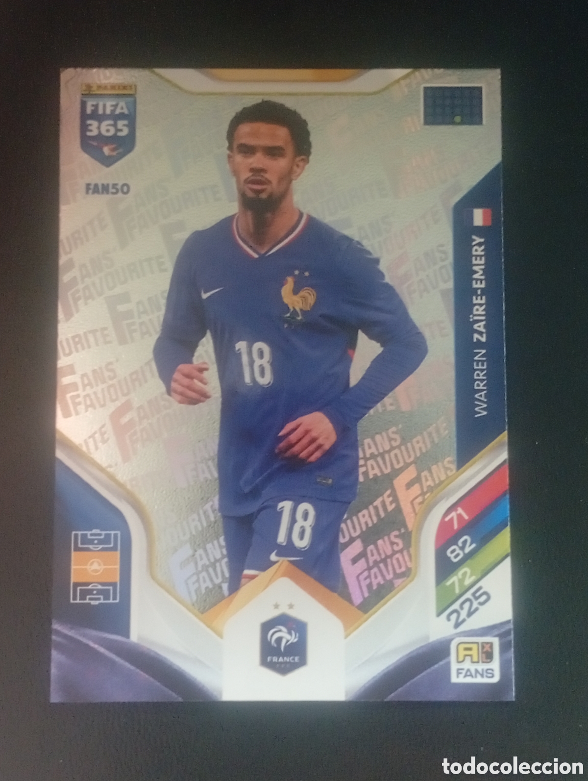 Figurine di Calcio: FAN50 base fan EMERY ZAIRE FRANCIA PSG FIFA ADRENALYN XL 365 2025 2026 25 26 CROMOS CARD TOPPS