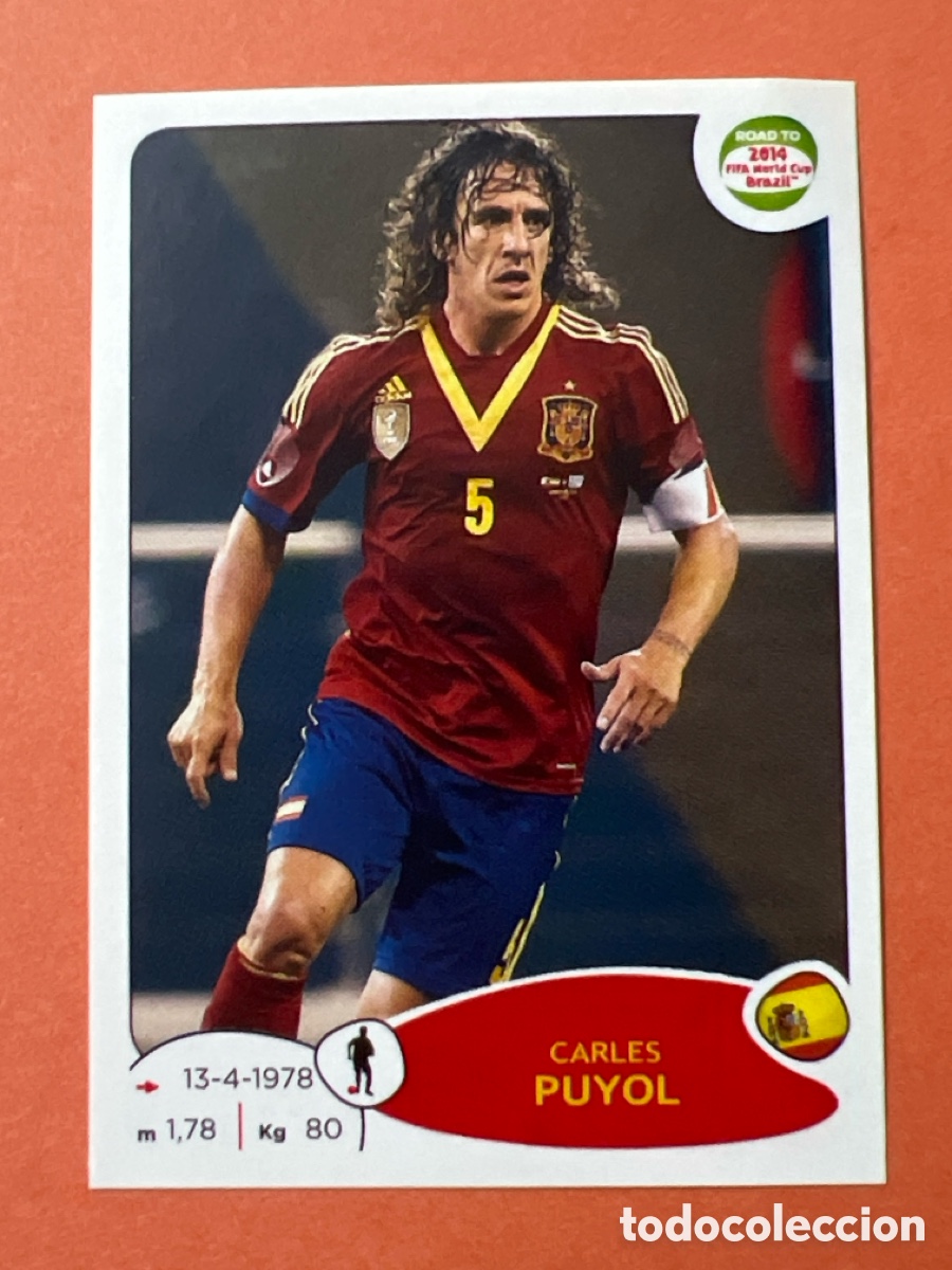 Cartes &agrave; collectionner de Football: C9100. 132 CARLES PUYOL (ESPA&Ntilde;A) PANINI ROAD TO FIFA WORLD CUP STICKERS BRAZIL BRASIL 2014 14