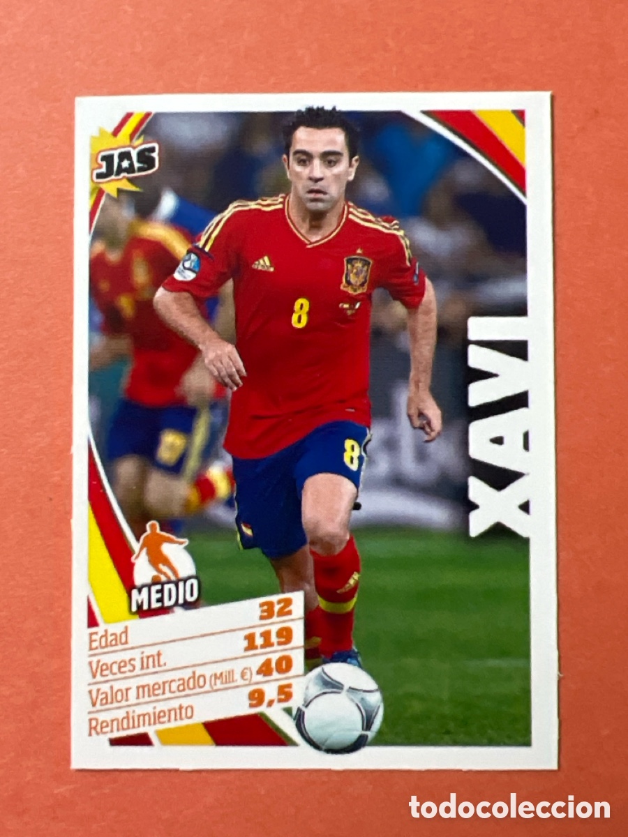 Fu&szlig;ball-Sticker: C9088. Jas all stars revista jugon 2012 2013 12 13 panini Xavi Espa&ntilde;a