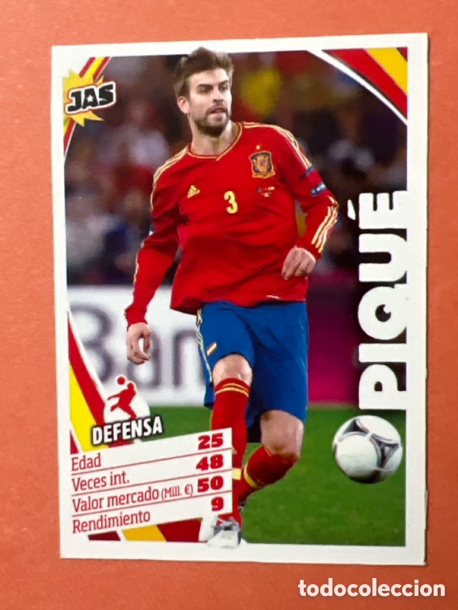 Cromos de Futebol: C9074. PANINI JAS JUGON ALL STARS 12/13 2012/2013 - PIQUE (ESPA&Ntilde;A)
