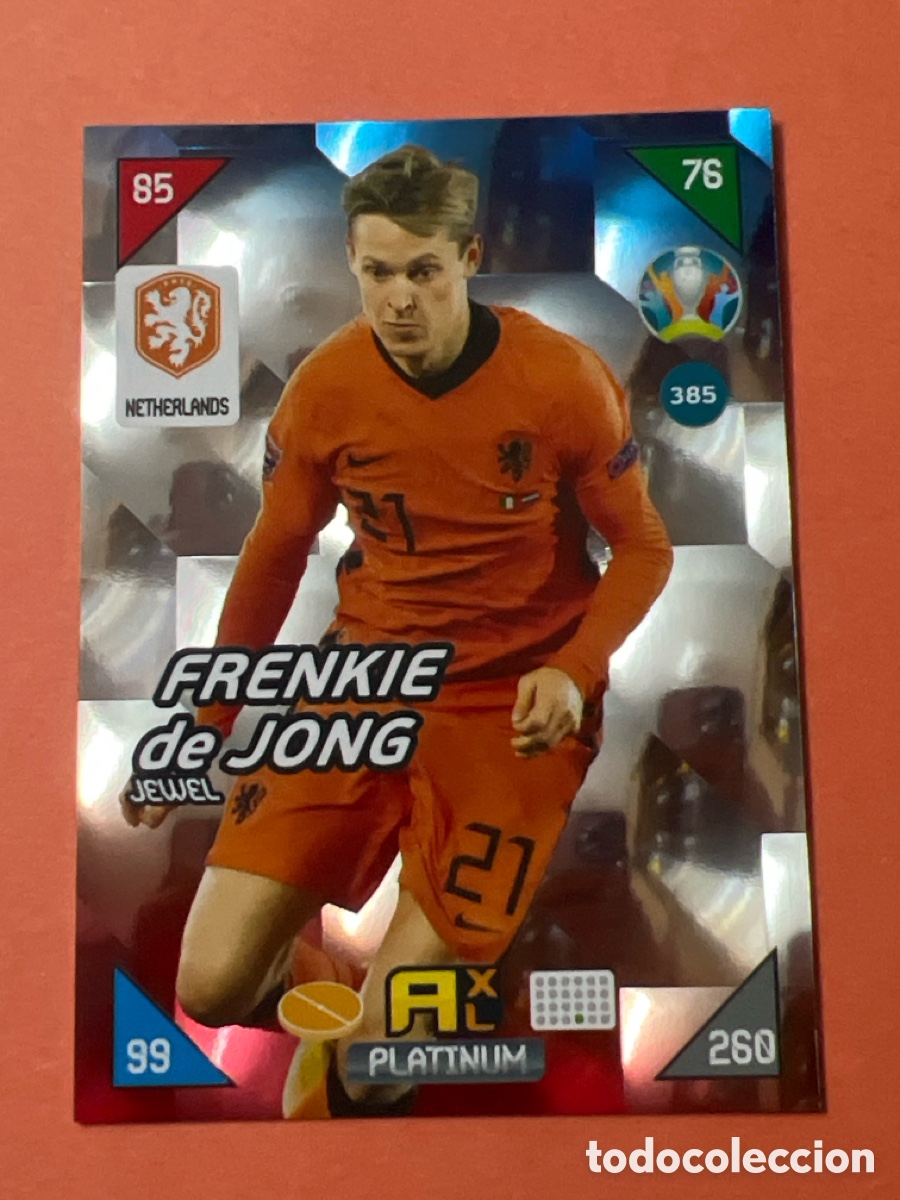 Fu&szlig;ball-Sticker: C9059. Panini ADRENALYN XL UEFA Euro 2020 Kick Off - Platinum 385 De jong