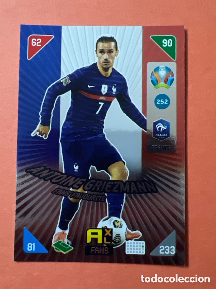 Cromos de f&uacute;tbol: C9060. 252 Antoine Griezmann fans favorite Adrenalyn 2021 Kick off